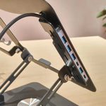 Meexn DockLift – Smart Stand with USB Hub & Dual Device Support